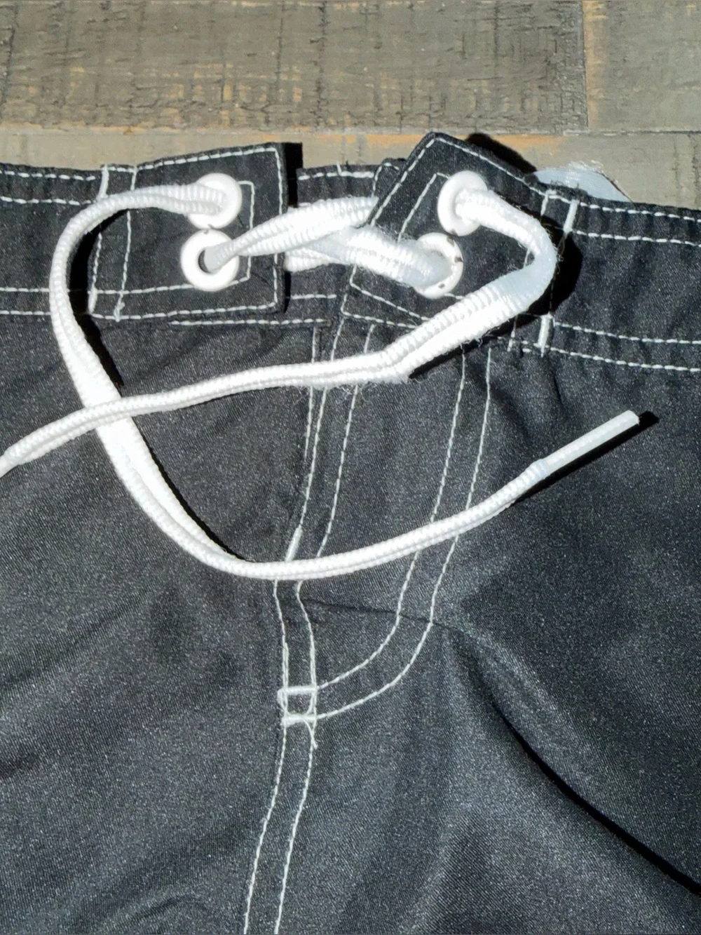 Nike women's size XL Black Shorts with White Drawstring